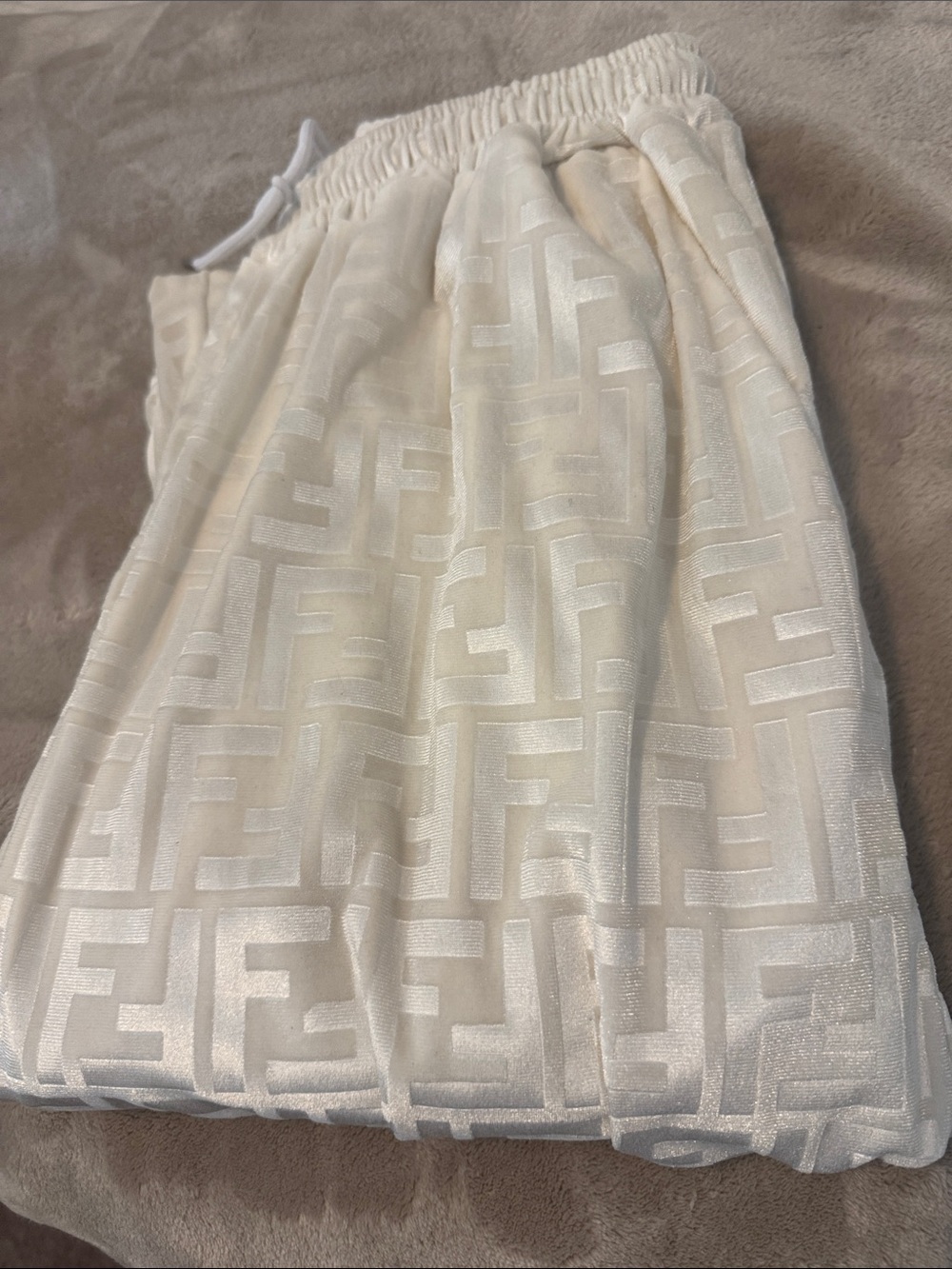 FF velvet like pants